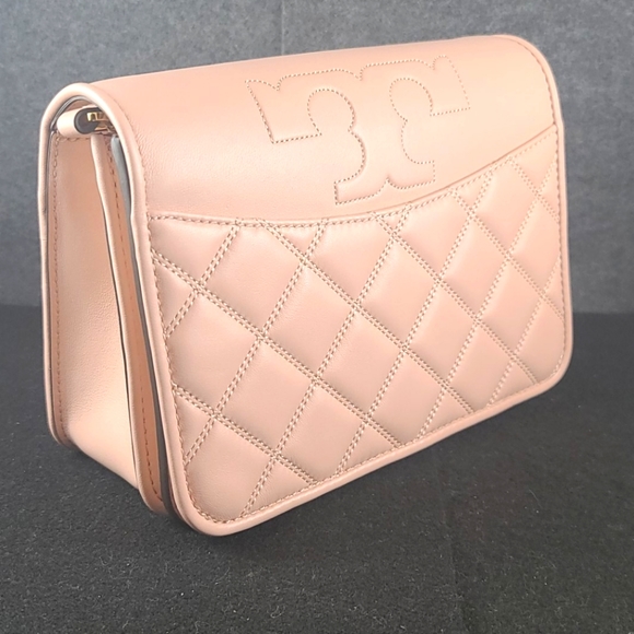 Tory Burch Handbags - Tory Burch Pink Quilted Crossbody Bag